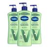 Vaseline Intensive Care Body Lotion 4 Count Soothing Hydration for Dry Skin with Ultra-Hydrating Lipids + 1% Aloe Vera Extract to Refresh Dehydrated Skin 20.3 Oz(20.3 Fl Oz (Pack of 3))