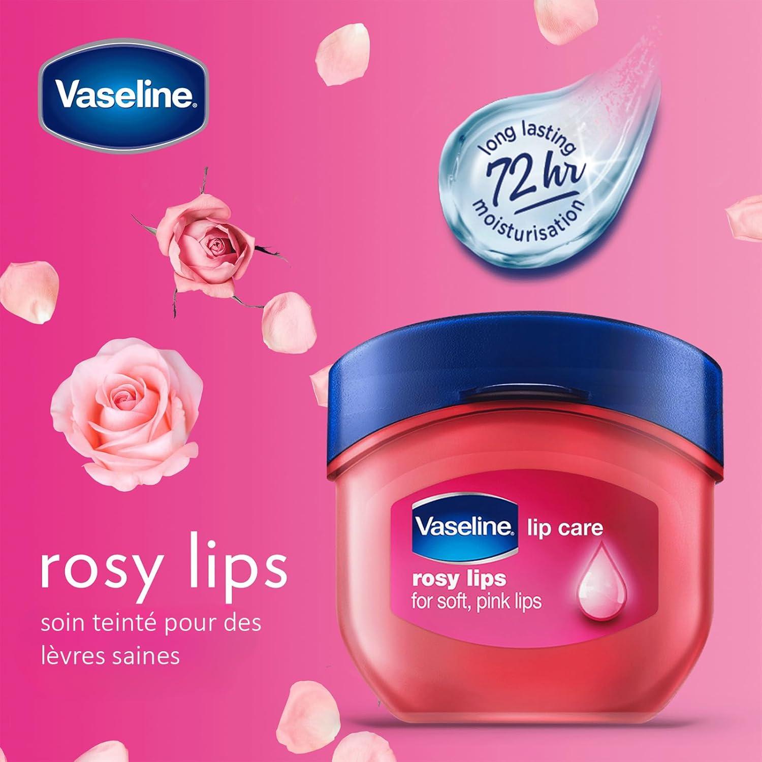 imageVaseline Lip Therapy 7G Rosy Baume lvres nourrissant pour une hydratation optimale Pack double 2 x 7g Rosy 2 PiceRosy 1 Pice