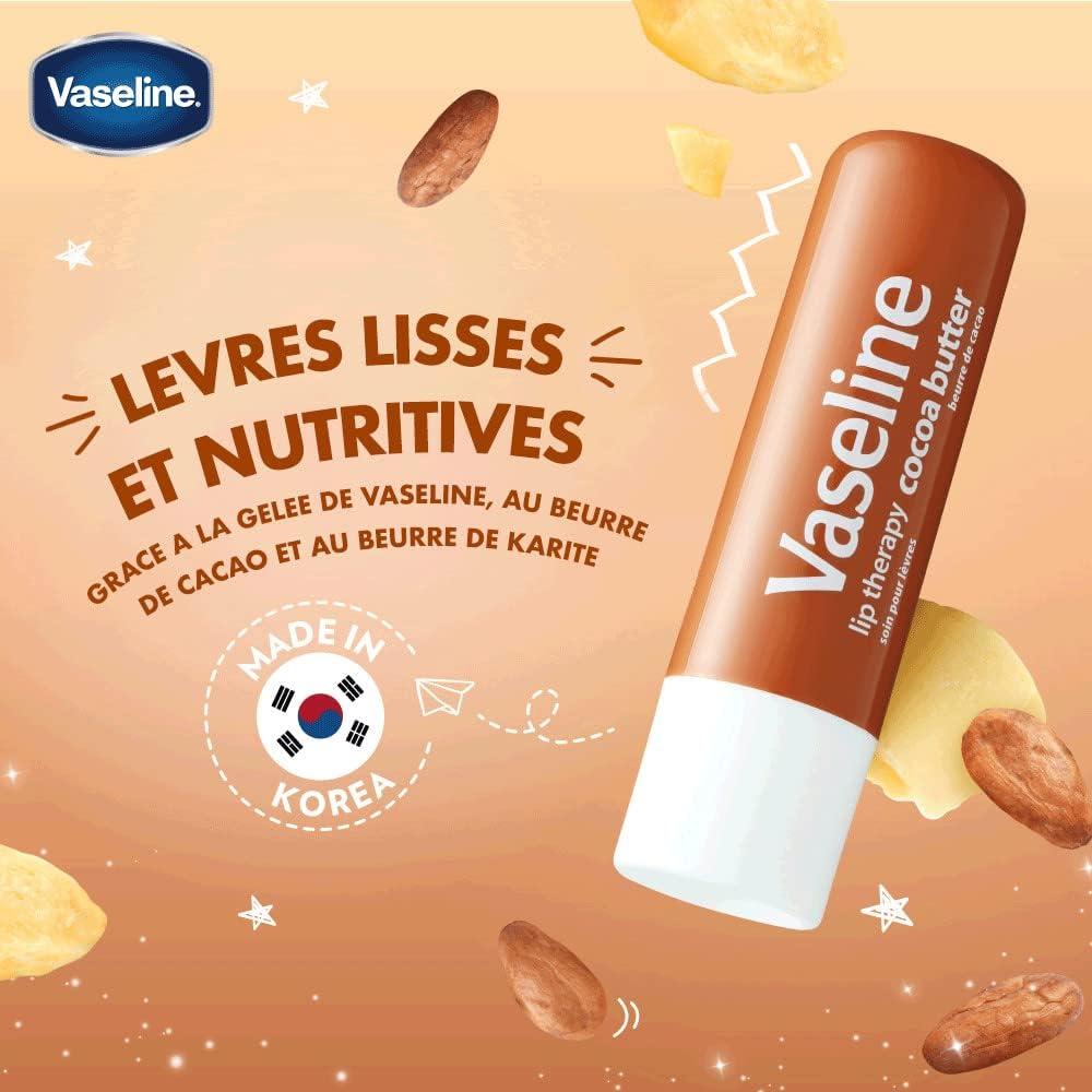 imageVaseline Lip Therapy Cocoa Butter Baume lvres teint au beurre de cacao et karit 1 x 48gRose