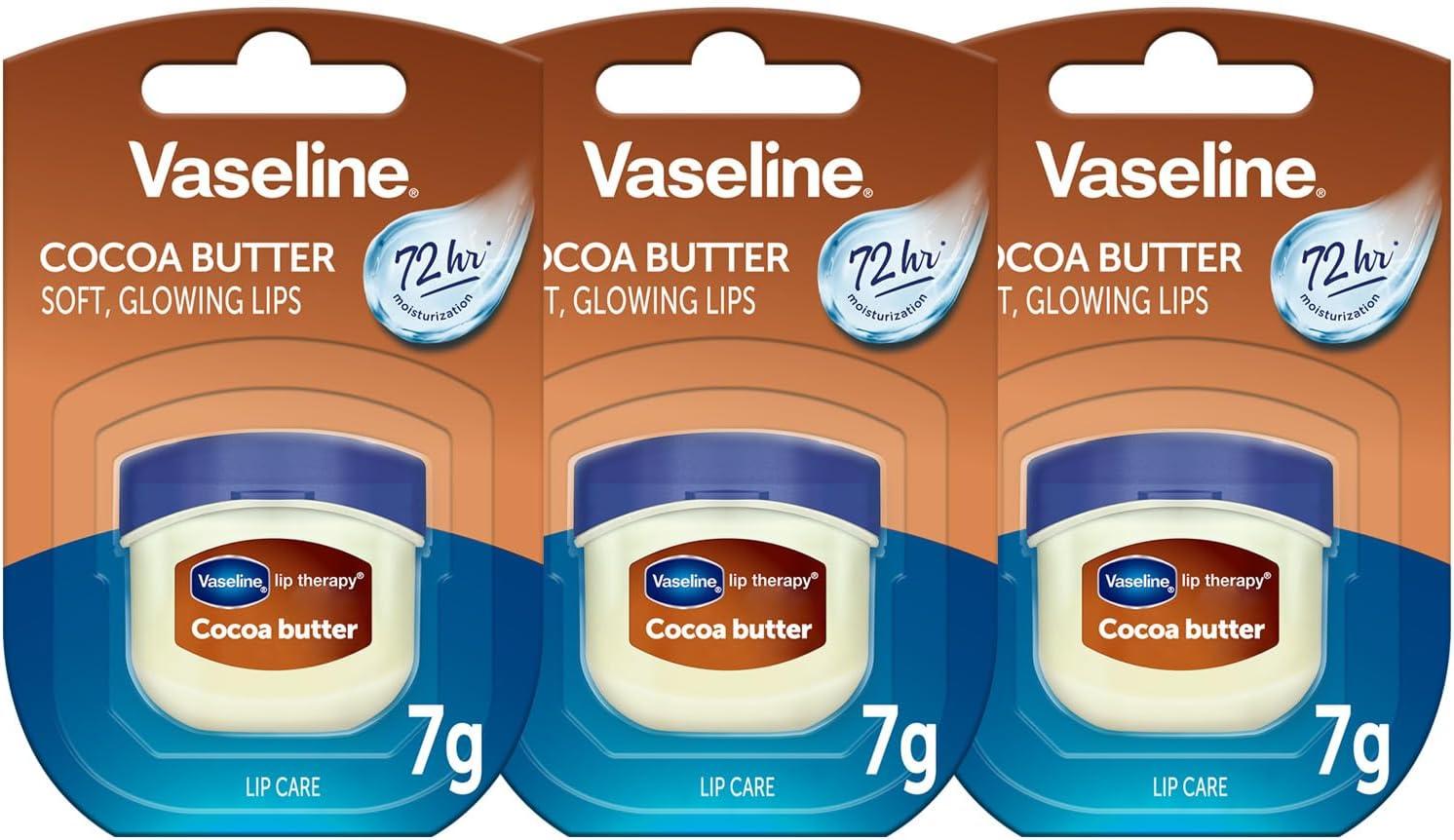imageVaseline Lip Therapy Lot de 2 baumes lvres nourrissants au beurre de coco pour une hydratation optimaleBeurre de cacao