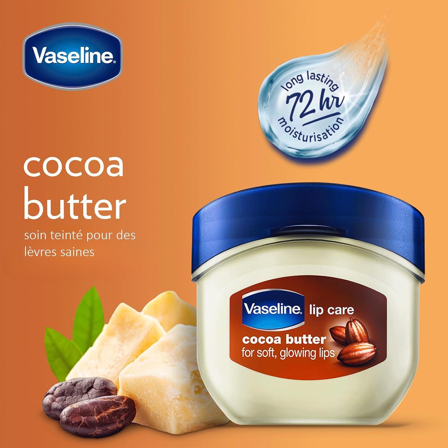 imageVaseline Lip Therapy Lot de 2 baumes lvres nourrissants au beurre de coco pour une hydratation optimaleBeurre de cacao