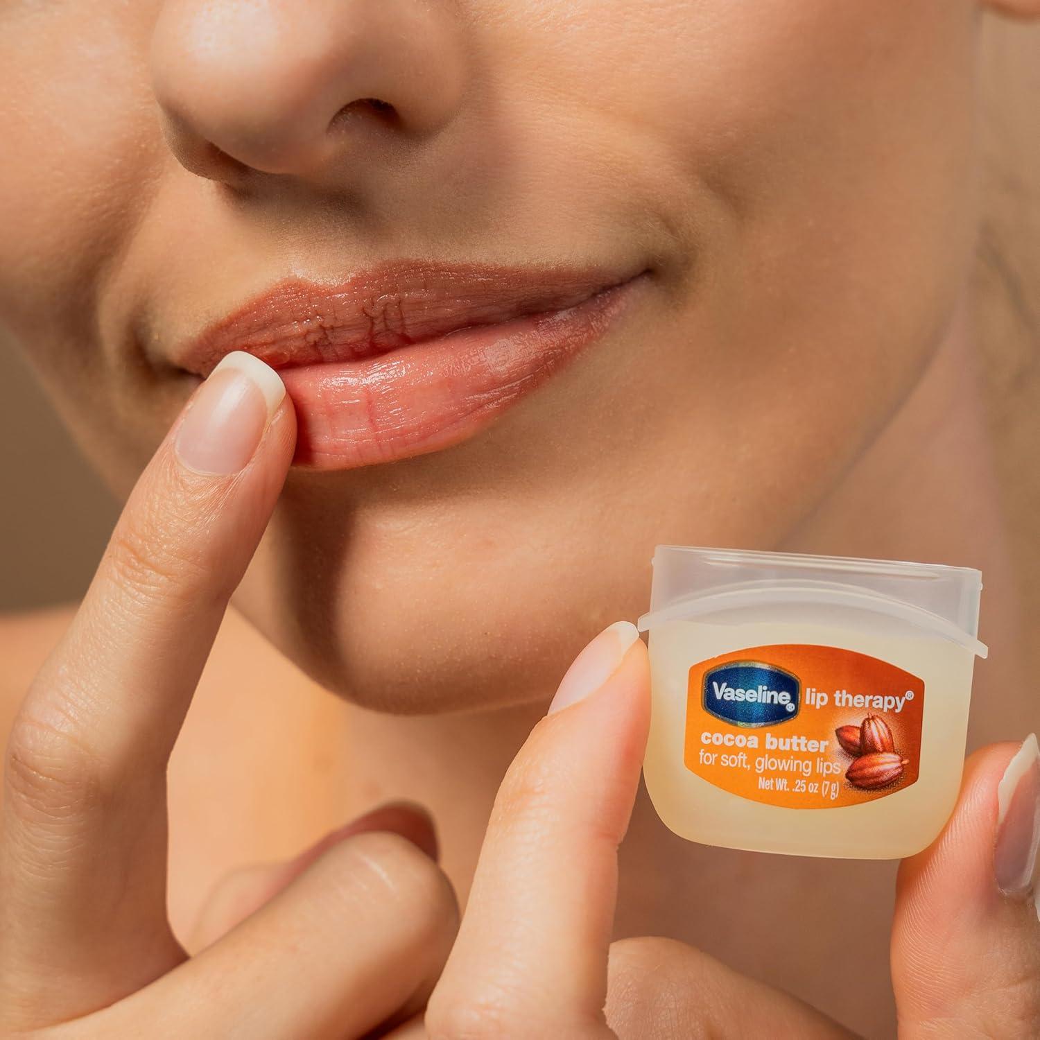imageVaseline Lip Therapy Lot de 2 baumes lvres nourrissants au beurre de coco pour une hydratation optimaleCocoa Butter