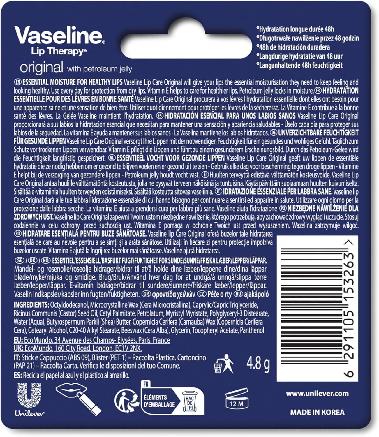 imageVaseline Lip Therapy Rosy Set de Baume lvres teint nourrissant et Soin pour lvres teint Stick Hydratant pour les lvres Rosy SetOriginal Set