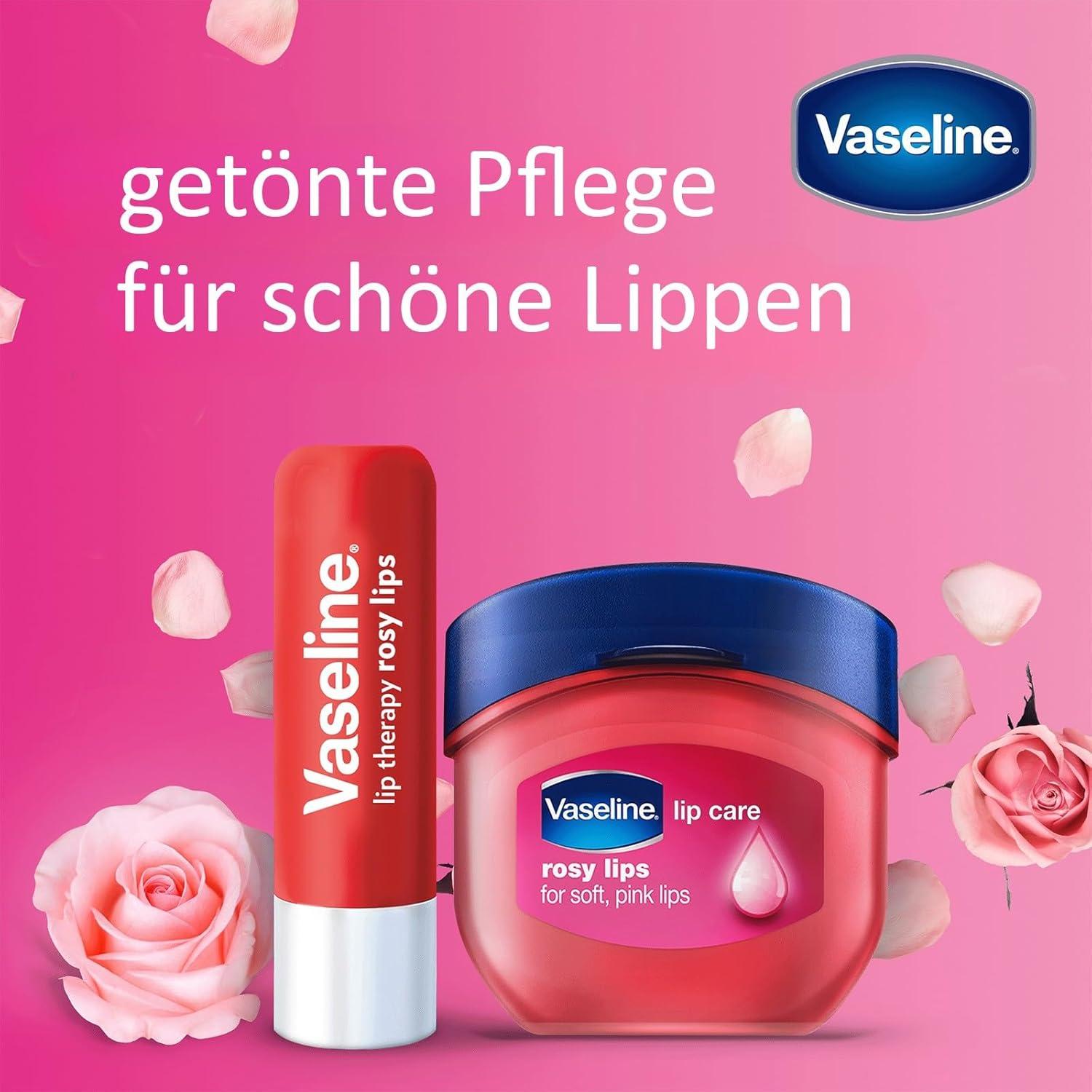 imageVaseline Lip Therapy Rosy Set de Baume lvres teint nourrissant et Soin pour lvres teint Stick Hydratant pour les lvres Rosy SetRosy Set