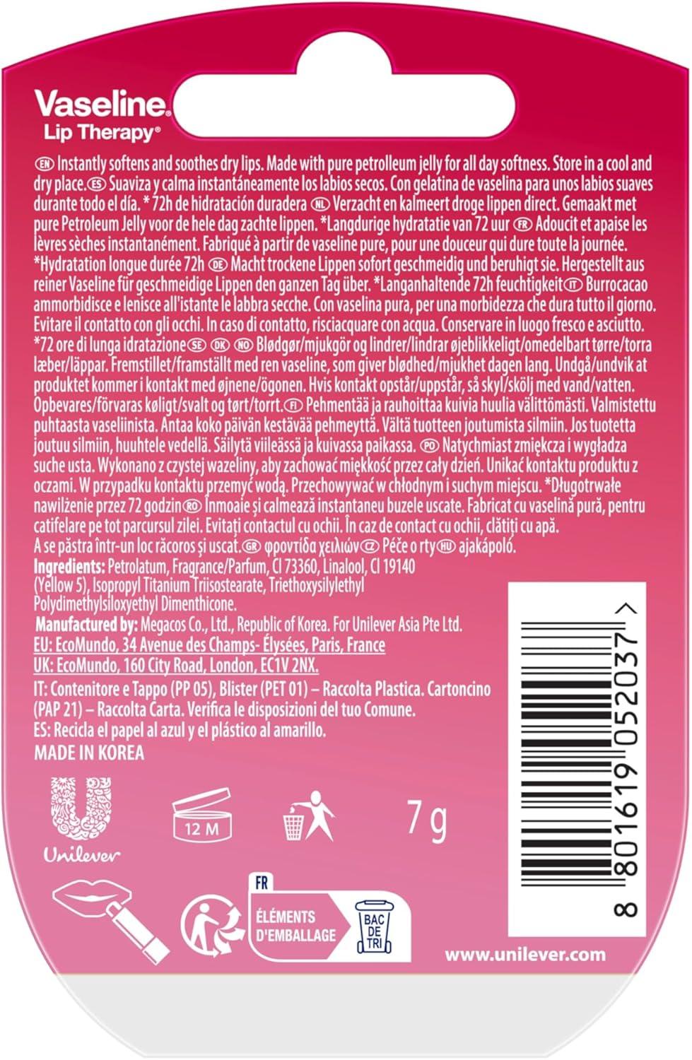 imageVaseline Lip Therapy Rosy Set de Baume lvres teint nourrissant et Soin pour lvres teint Stick Hydratant pour les lvres Rosy SetRosy Set