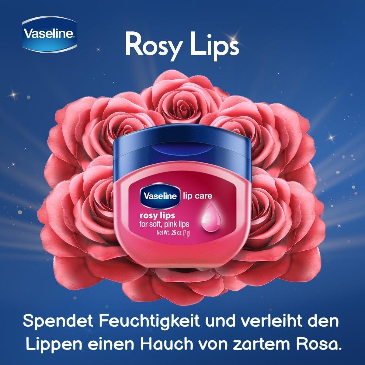imageVaseline Lip Therapy Rosy Set de Baume lvres teint nourrissant et Soin pour lvres teint Stick Hydratant pour les lvres Rosy SetSet de 4 baume lvres