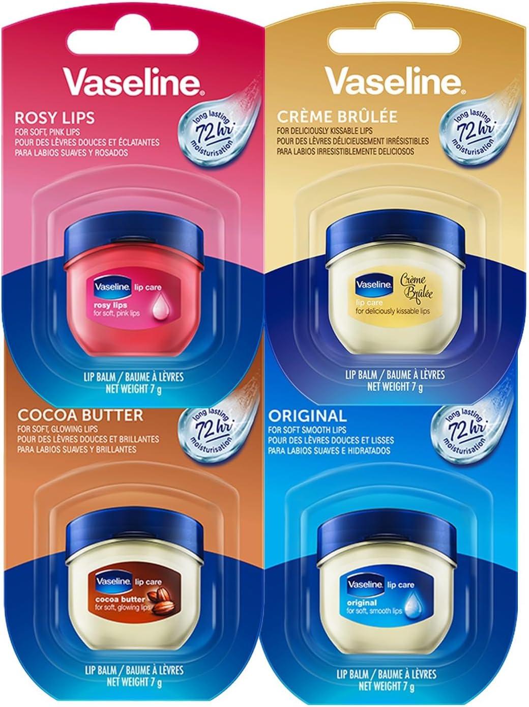 imageVaseline Lip Therapy Rosy Set de Baume lvres teint nourrissant et Soin pour lvres teint Stick Hydratant pour les lvres Rosy SetSet de 4 baume lvres