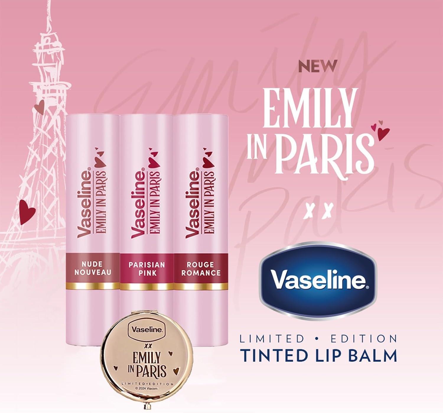 imageVaseline x Emily in Paris Parisian Pink Baume lvres teint Stick dition Limite Lot de 3 Parisian PinkMulticolor