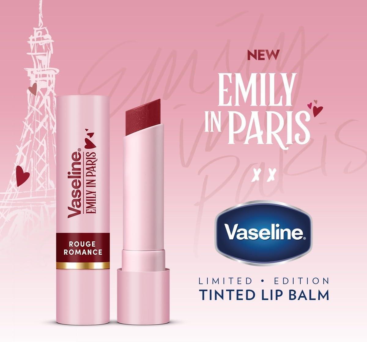 imageVaseline x Emily in Paris Rouge Romance Baume lvres teint Stick dition Limite Rouge RomanceRouge