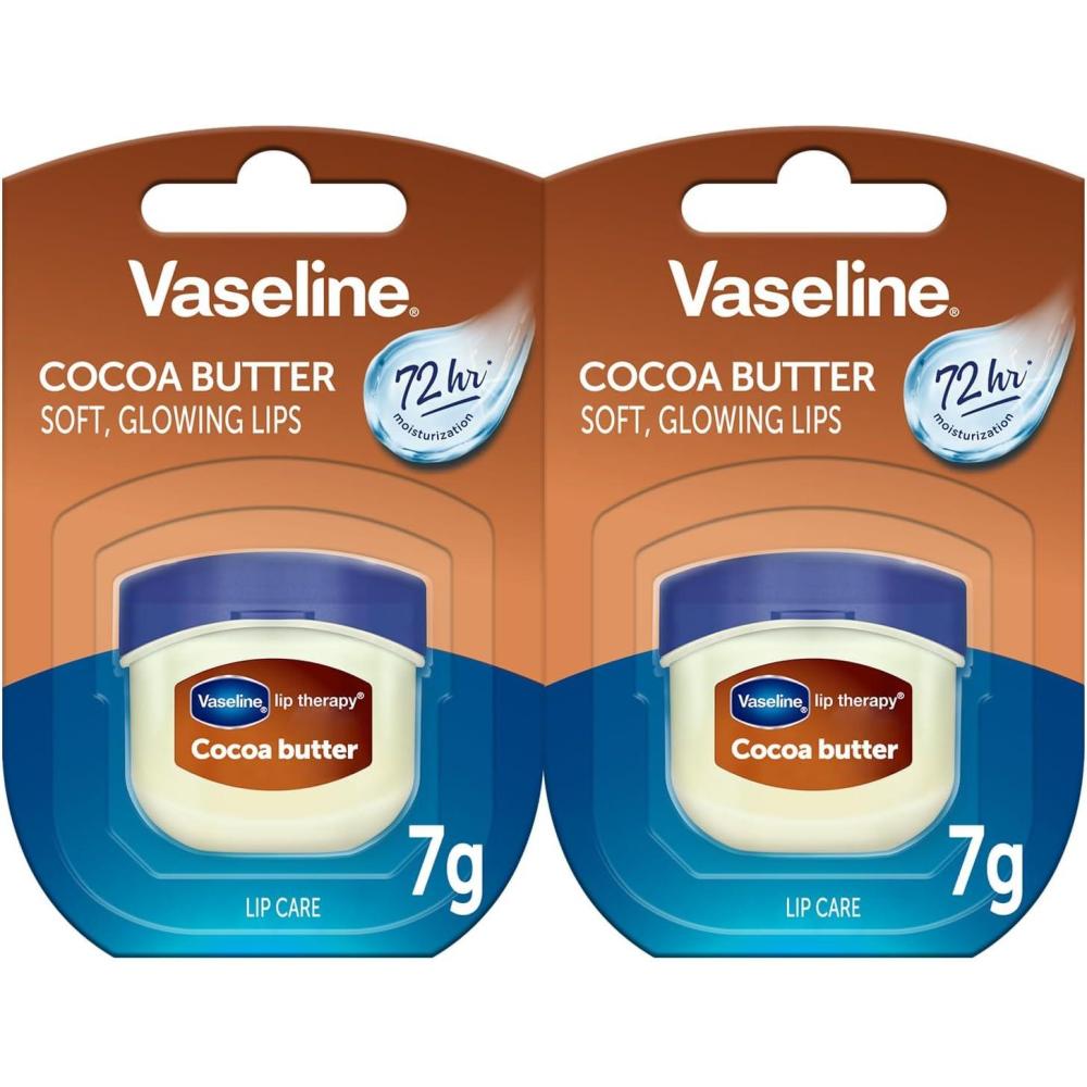imageVaseline Lip Therapy Lot de 2 baumes lvres nourrissants au beurre de coco pour une hydratation optimaleCocoa Butter