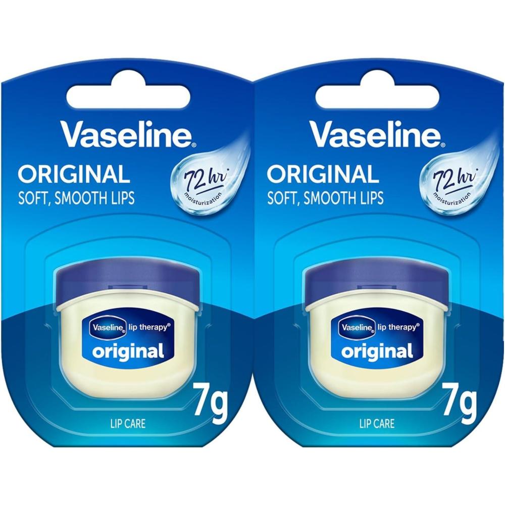imageVaseline Lip Therapy Lot de 2 baumes lvres nourrissants au beurre de coco pour une hydratation optimaleUnflavored