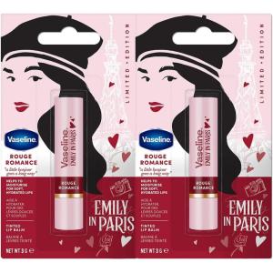 Vaseline x Emily in Paris Parisian Pink | Baume à lèvres teinté Stick | Édition Limitée | (Lot de 3 Parisian Pink)(Rouge)
